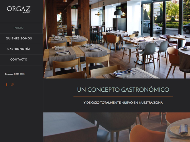 diseño pagina web restaurante
