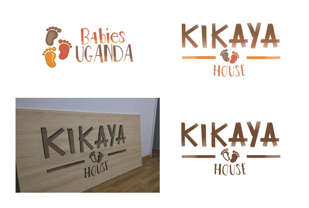 diseño logotipo babies uganda y kikaya house